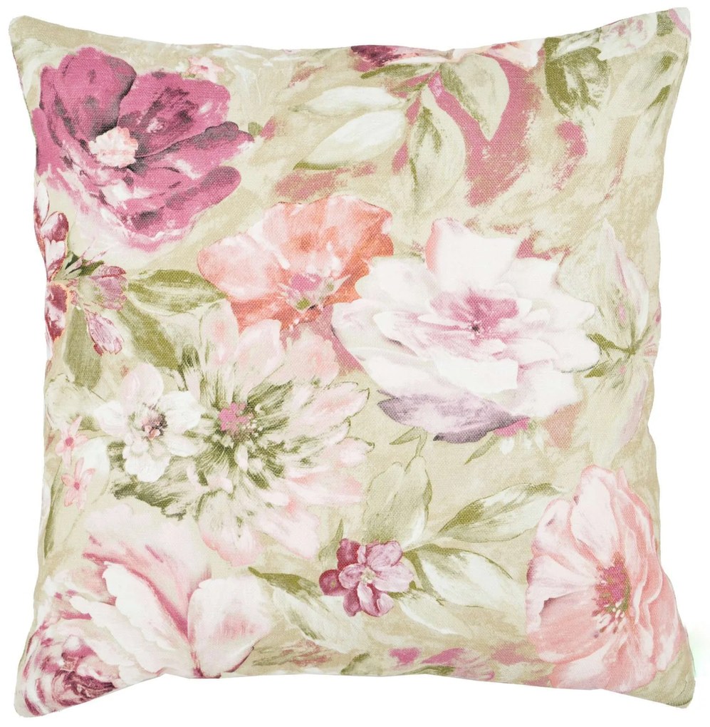 Dekoratívny vankúš Pastelové kvety Veľkosť: 2. 60x60cm