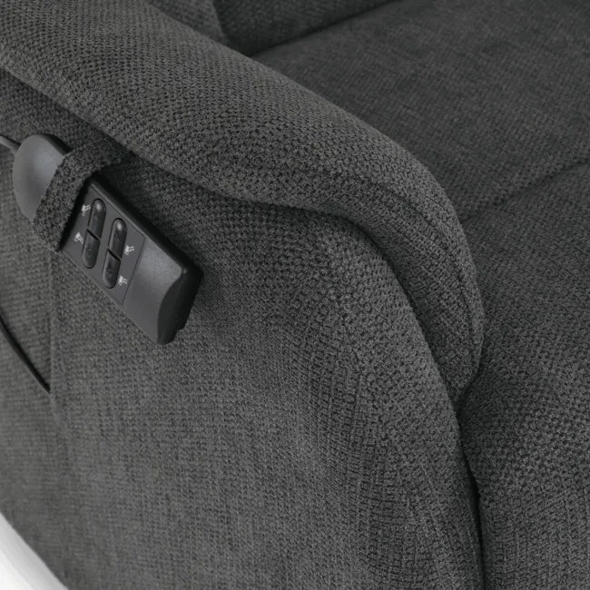 Polohovacie kreslo sivé, elektrické TV-L8963 GREY2