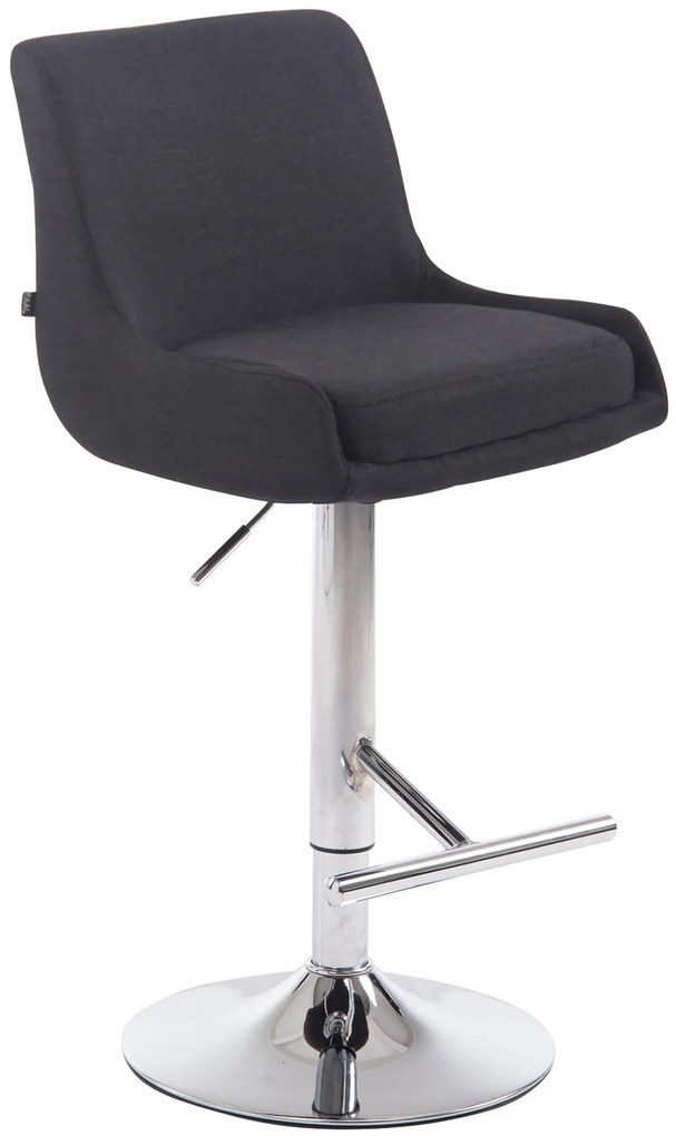 Barová stolička Club 2 látka - Čierna