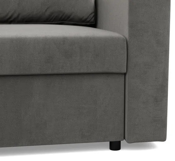 Rohová rozkladacia sedačka NEO Kronos svetlosivá