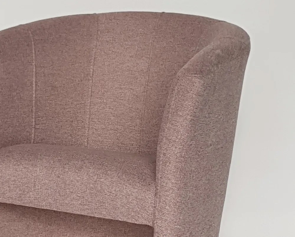 Kreslo Boston, staroružová látka