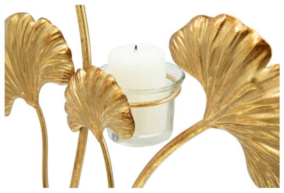 Svietnik v zlatej farbe Mauro Ferretti Oasis