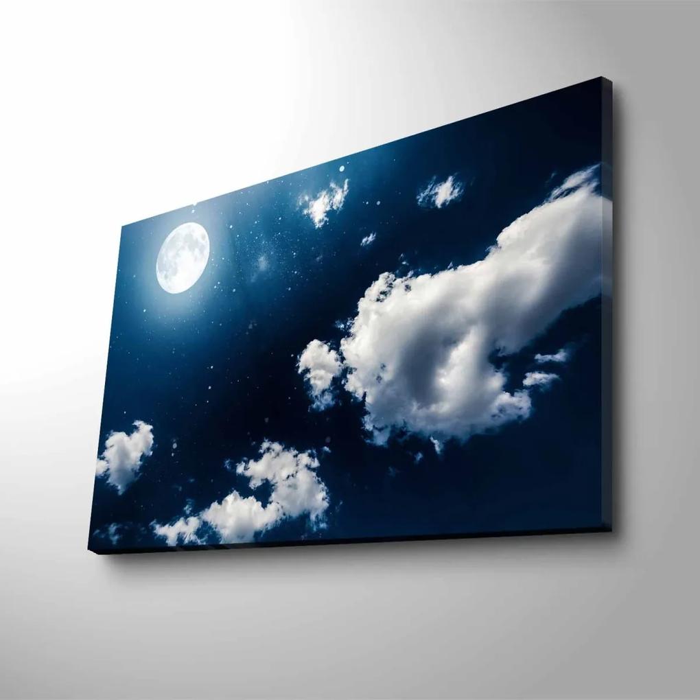 Obraz s LED osvetlením SVIT MESIACA 45 x 70 cm