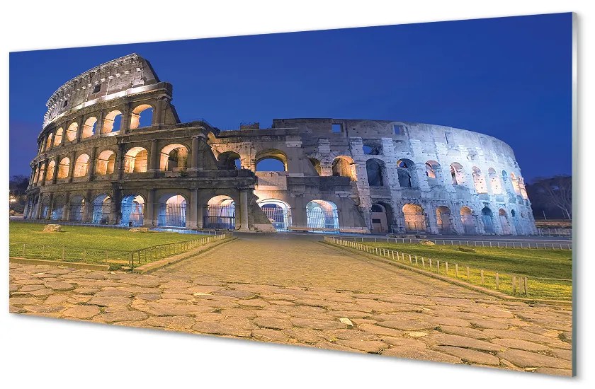 Nástenný panel  Sunset Rome Colosseum 100x50 cm