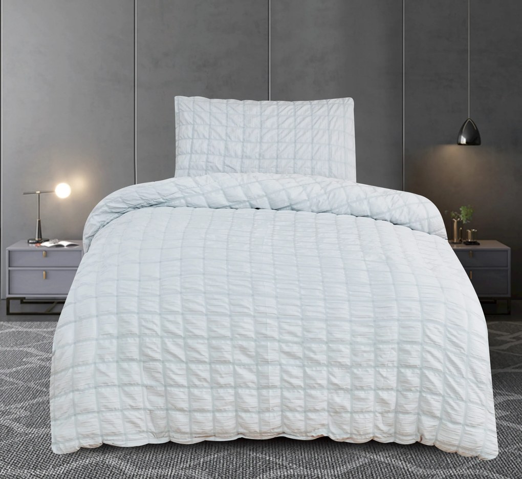 Krepové obliečky polycotton Neapol sivé 200x140cm+90x70cm TiaHome