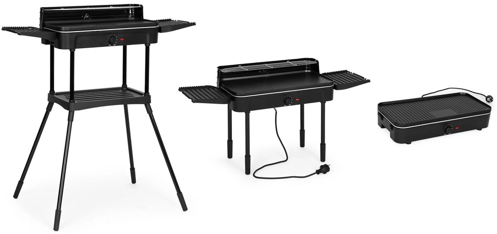 elektrický gril 3 v 1 - stojaci a stolný, grilovacia doska, odkvapkávacia miska, termostat