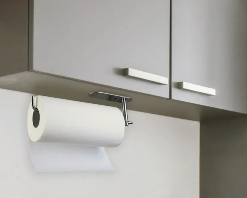 Erga Cesto, držiak na kuchynské papierové utierky 32cm, nerezová, ERG-YKA-CH.CESTO