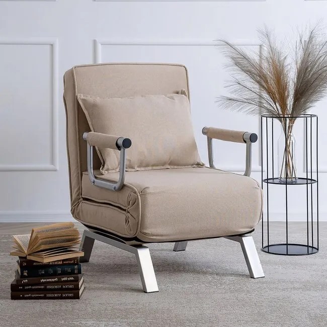 Polohovacie kreslo/lehátko Falun béžové