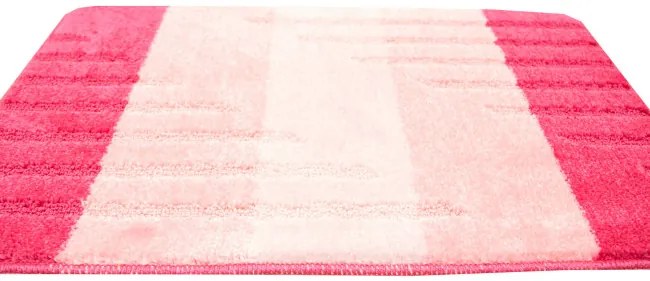 Sada kúpeľňových koberčekov VIC ružová, pruhy