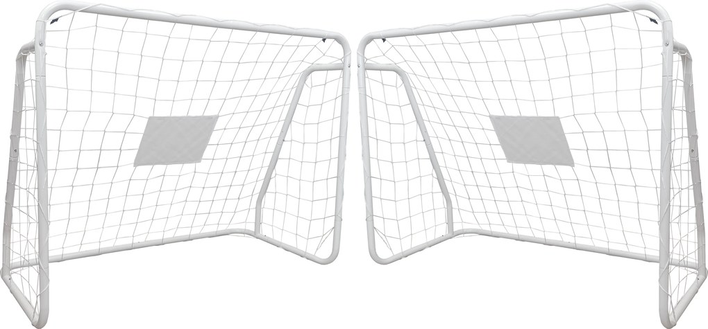 TRENDIE Zostava 2 futbalových bránok 124x96 cm