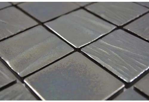 Keramická mozaika CG KN3 štvorec Kanran 29,5x29,5 cm black