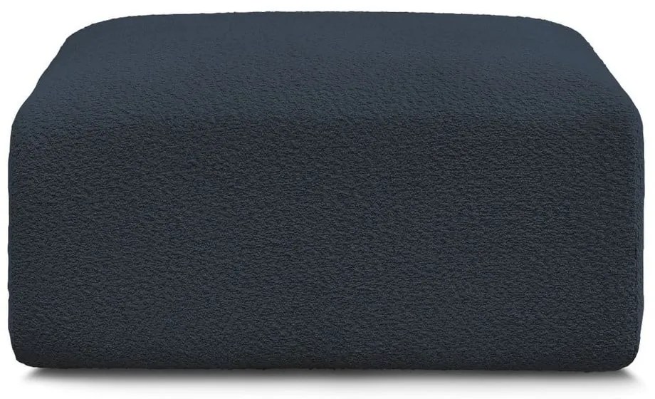 Tmavomodrá podnožka z textílie bouclé Tina – Bobochic Paris