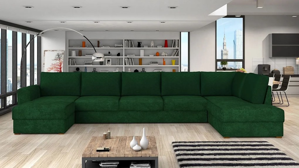 Rohová sedačka Astana Large Premium, Dostupné poťahy: Zoya 01, Strana: Pravá - U