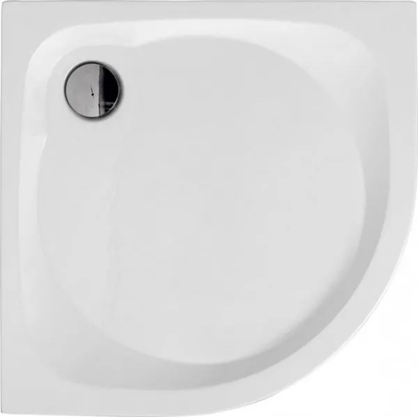 Polimat Štvrťkruhová akrylátová sprchová vanička New Style 2 80x80 (90x90, 100x100) POLIMAT-Farba: Biela, POLIMAT-Rozmery: 90x90
