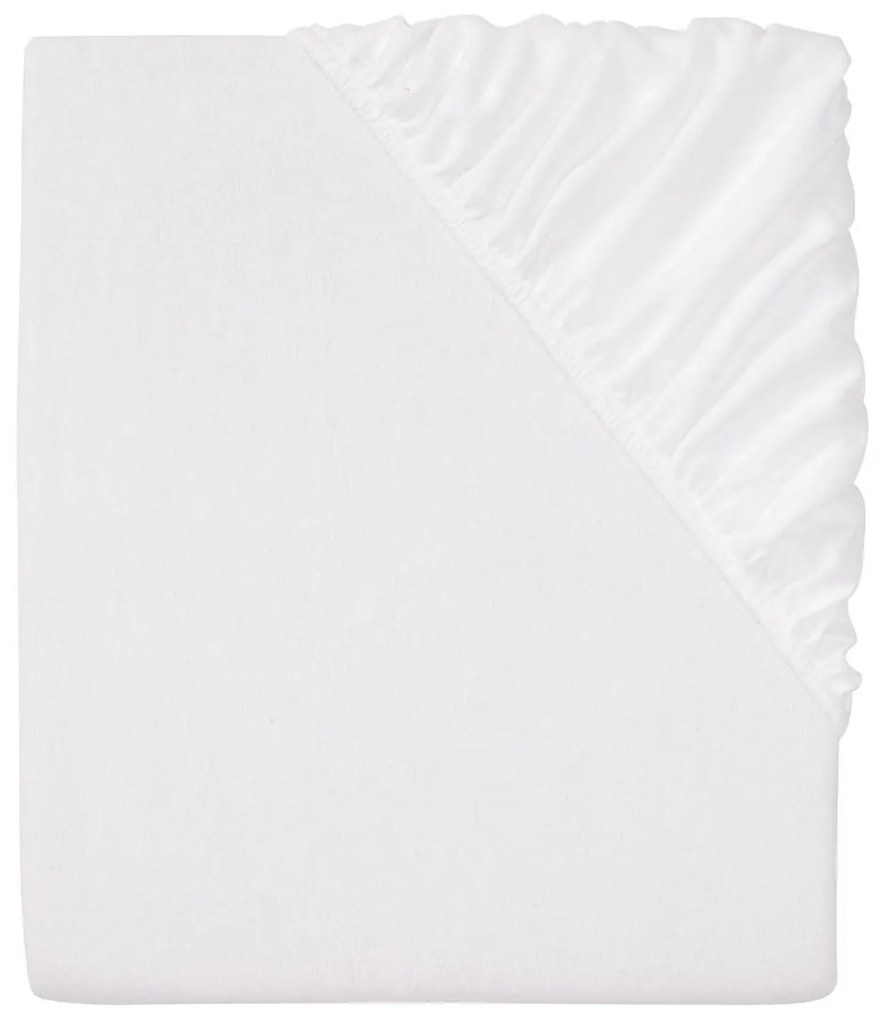 MERADISO® Napínacia plachta z jemného flanelu, 140-160 x 200 cm (biela), biela (100308583)