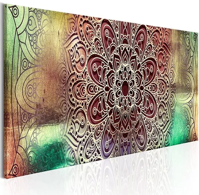 Obraz - Colourful Mandala Veľkosť: 150x50, Verzia: Na talianskom plátne