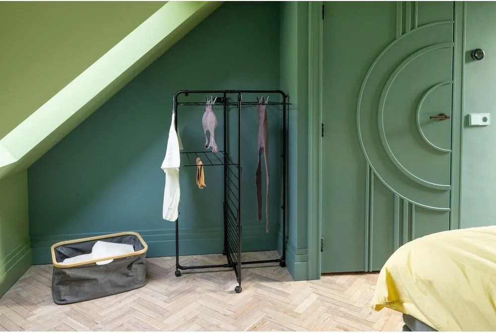 Matne čierny sušiak na bielizeň 23 m HangOn Tower – Brabantia