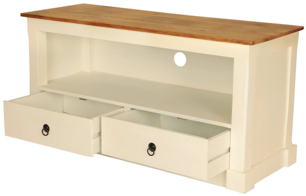 furniture-nabytek.cz - Drevený tv stolík z masívu mango 120x60x45
