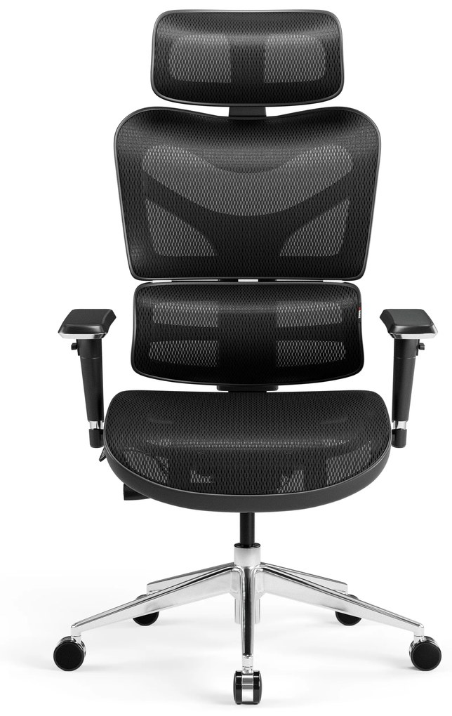 Kancelárska ergonomická stolička Diablo V-Commander, Čierno-Čierny