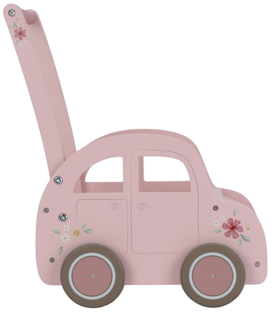 Auto vozík drevené Pink