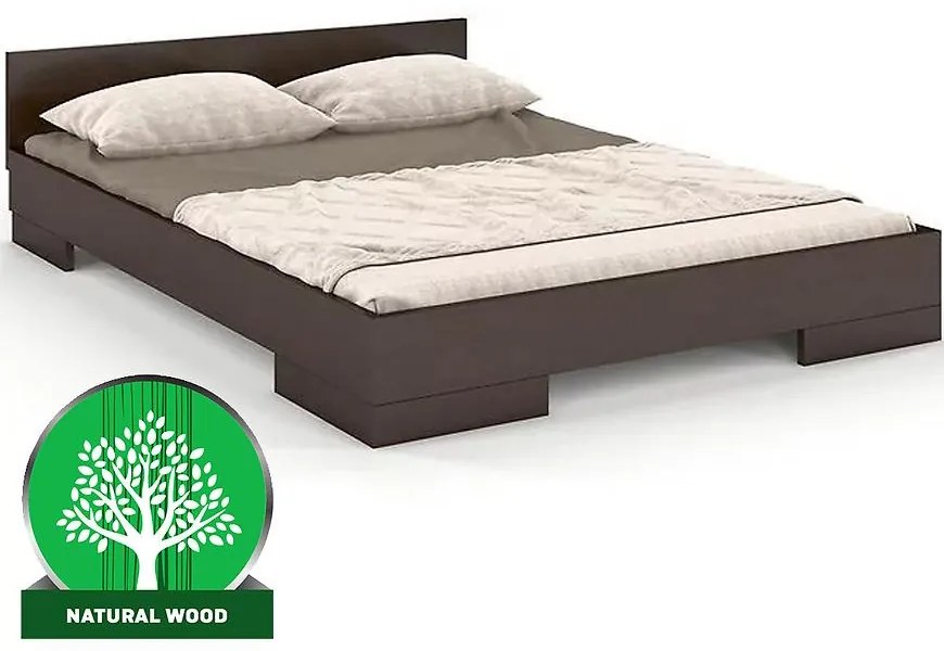 Posteľ drevené  buk Skandica Spectrum Nízka 120x200 Palisander