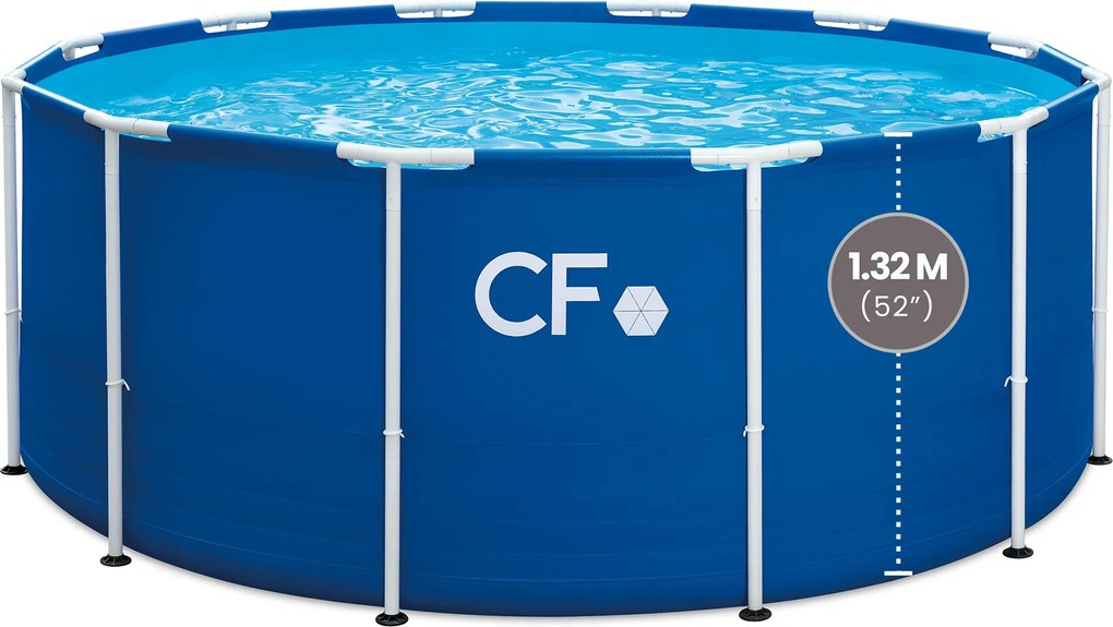 CF Nadzemný bazén s oceľovou konštrukciou FRAME 3,66 x 1,32 m 0056 modrý