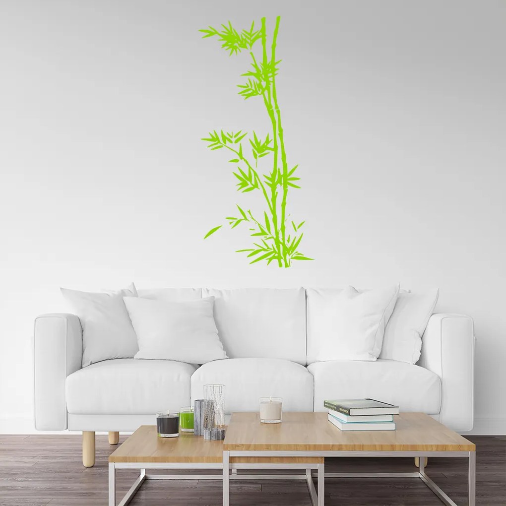 Veselá Stena Samolepka Bambus Farba: šedá, Veľkosť: 30 x 65 cm