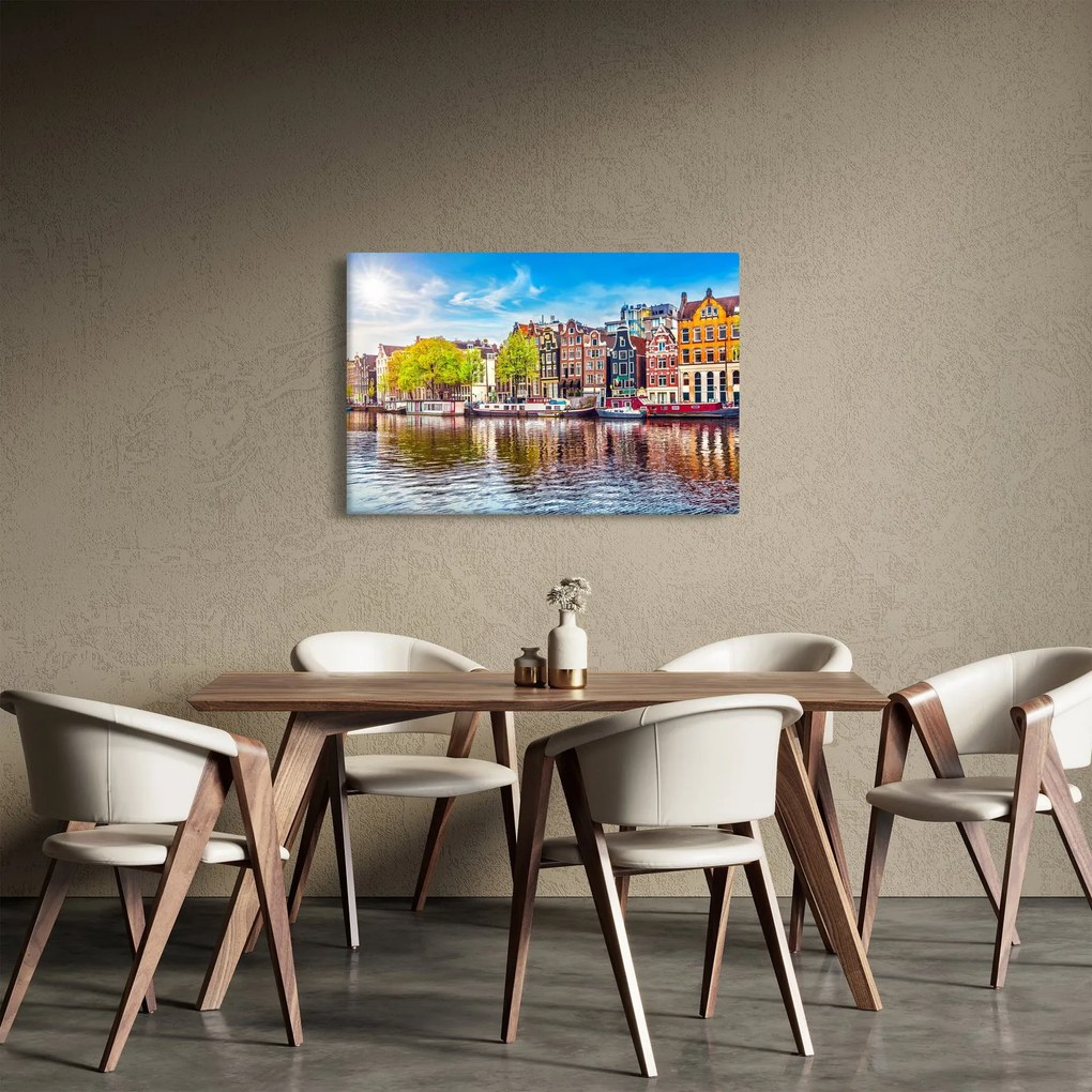 Obraz - Tancujúce domy, Amsterdam (90x60 cm)