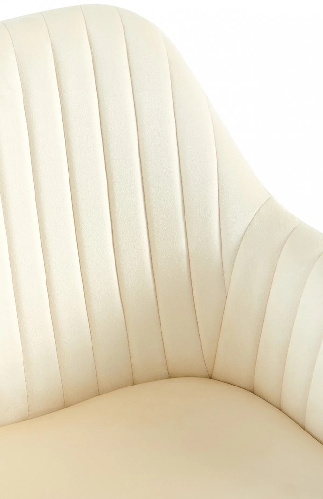 Jedálenská stolička Welby zamat - krémová