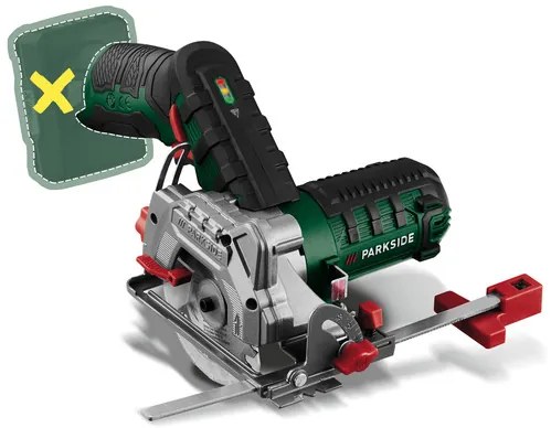 Parkside® Aku ručná kotúčová píla 12 V Phksa 12 B3 + Akumulátor 12 V/2 Ah + Nabíjačka na akumulátor 12 V/2,4 A (800010620)