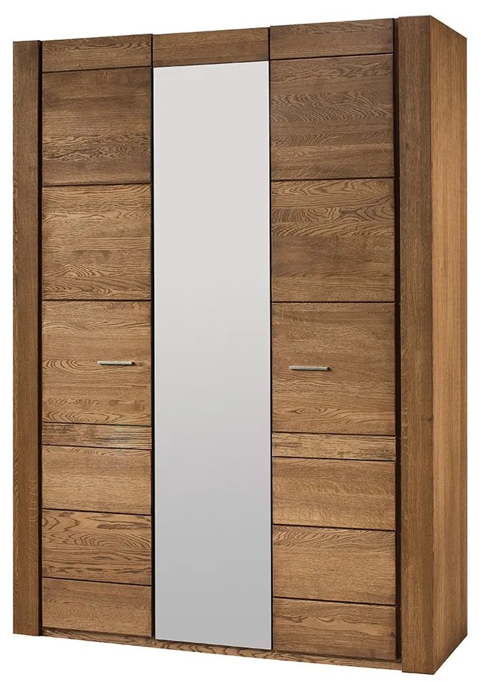 Šatní skříň Velvet II 73 160 cm z masivu dub Rustikal