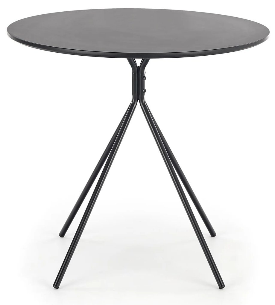 AKCIA Čierny jedálenský stôl PHANTOM 80x80 II. akosť