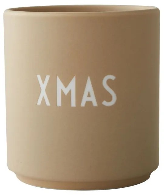 Béžový hrnček z imitácie porcelánu Design Letters Favourite, 0,25 l