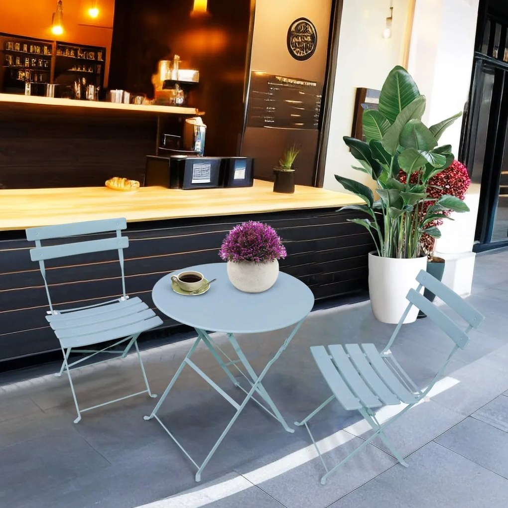 Skladacia súprava záhradného nábytku ORION modrá