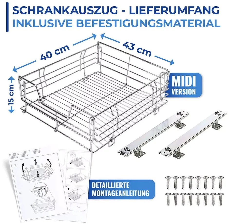 Antikoro výsuvná polica Maximex Slide, 51 x 40 cm