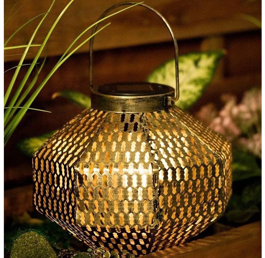 LED Solárne svietidlo LAURA 1xE27/1,2V 300 mAh IP44