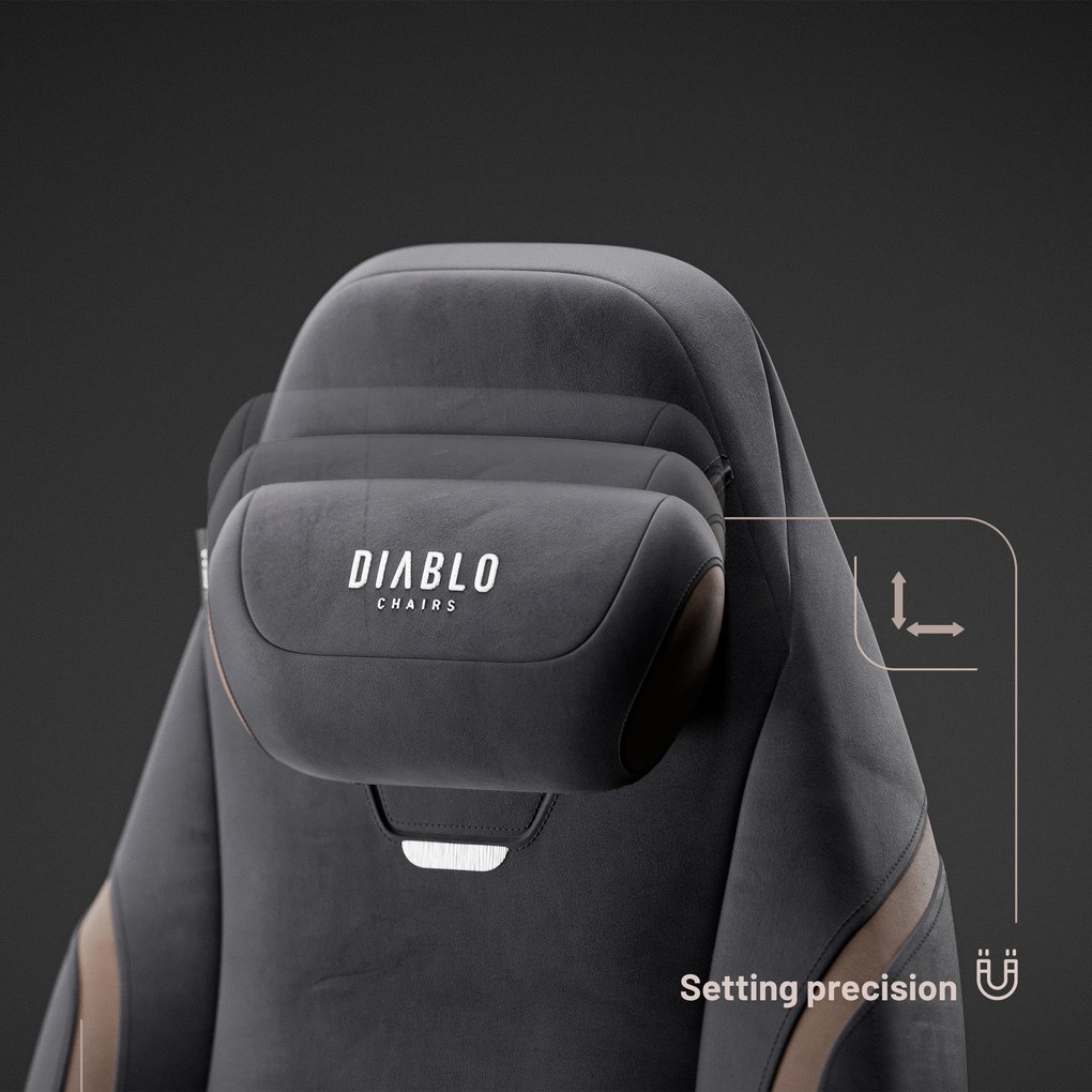 Herné kreslo Diablo X-Eye 2.0 Normal Size, Soft Black