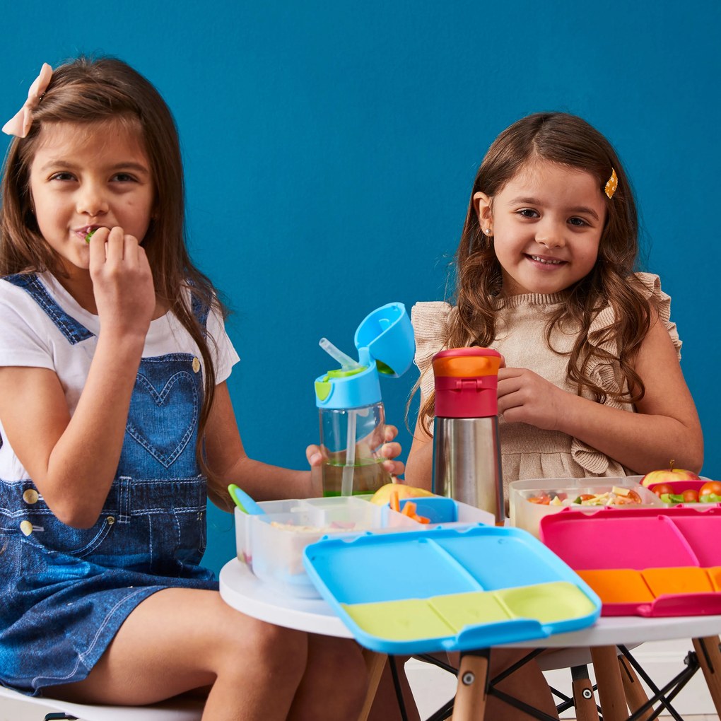 Desiatový box veľký - modrý/zelený