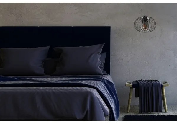 Luster na lanku CORRINI 1xE27/60W/230V pr. 25 cm čierna/šedá