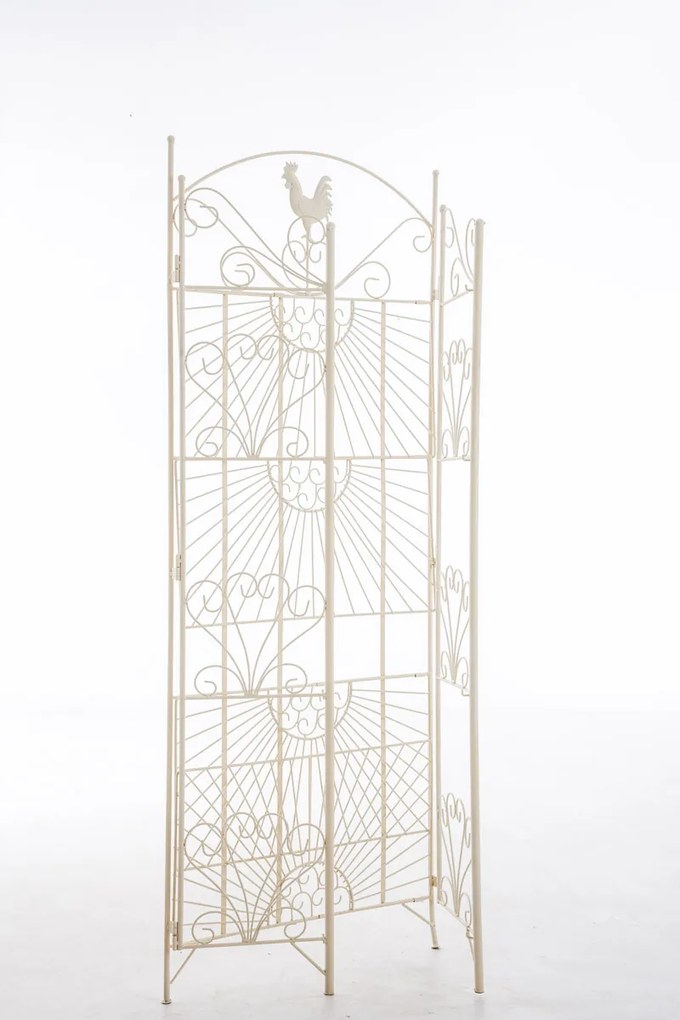 Kovová polica regál Maia - Krémová