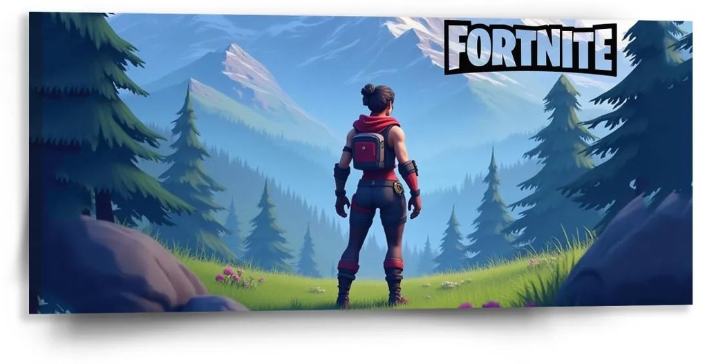 Sablio Obraz FORTNITE Horská krajina - 110x50 cm