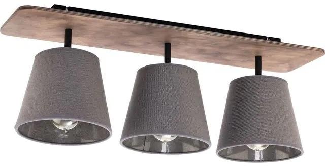 NOWODVORSKI Stropné moderné osvetlenie AWINION, sivé, E27, 3x40W