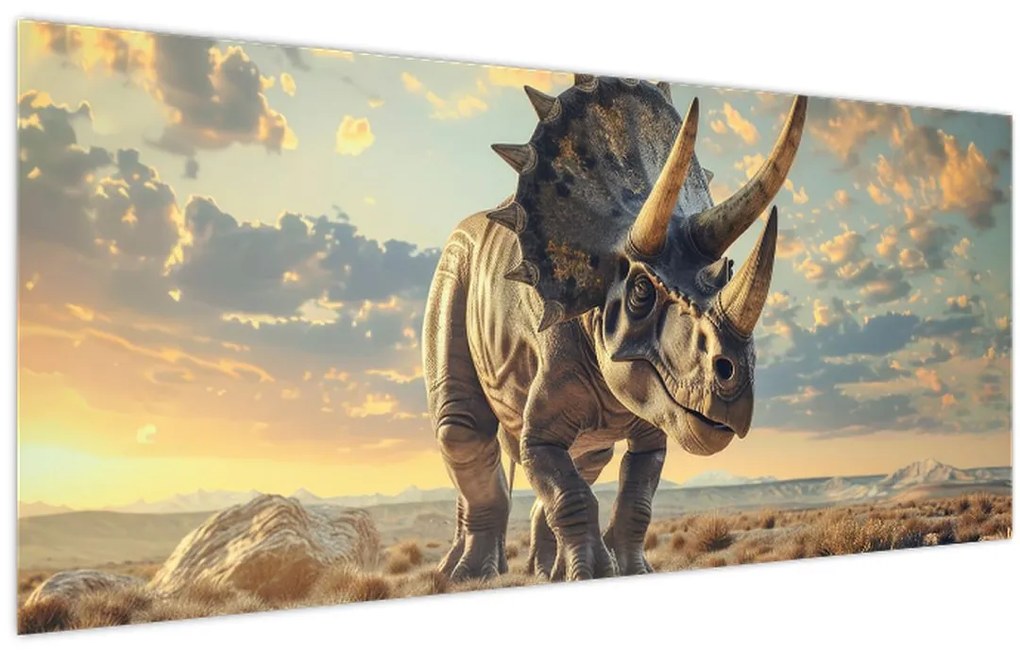 Obraz - Triceratops (120x50 cm)
