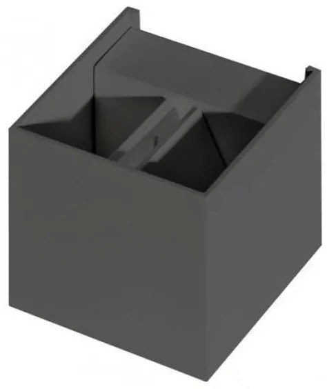 Vonkajšie nástenné svietidlo AZZARDO GAMBINO dark grey AZ0957