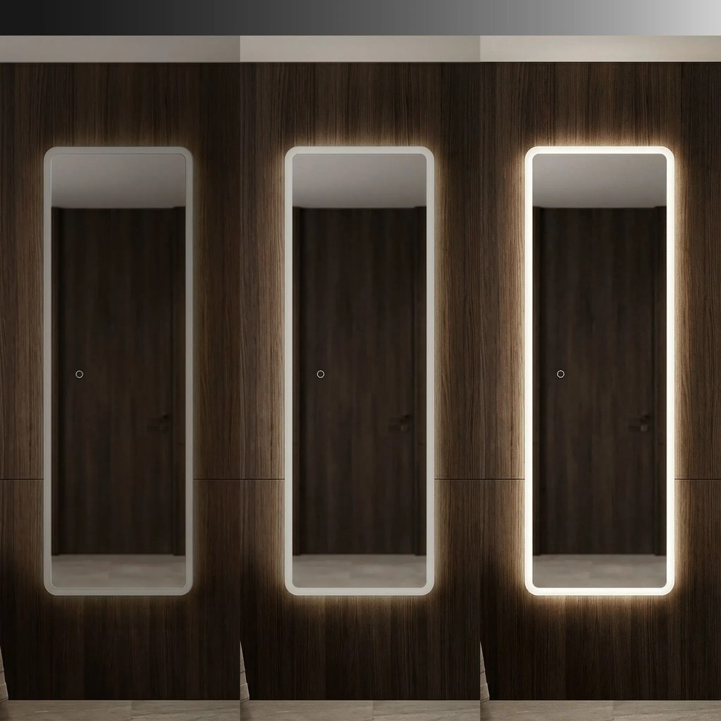 Rea MOL-SQ, vysoké LED zrkadlo, 150 × 50 cm, HOM-01527
