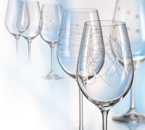 VÝPREDAJ Crystalex Poháre na víno VIOLA ELEMENTS 450 ml