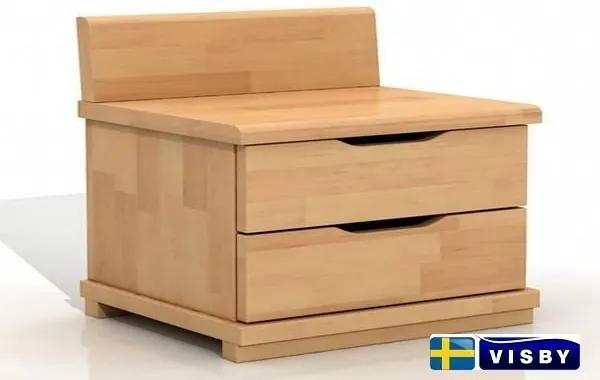 Nočný stolík bukový Arhus s dvomi zásuvkami - Visby
