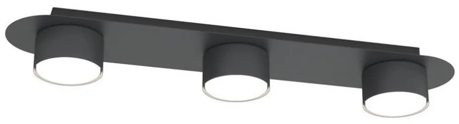 Stropné svietidlo DIAZ 3xGX53/12W/230V čierna