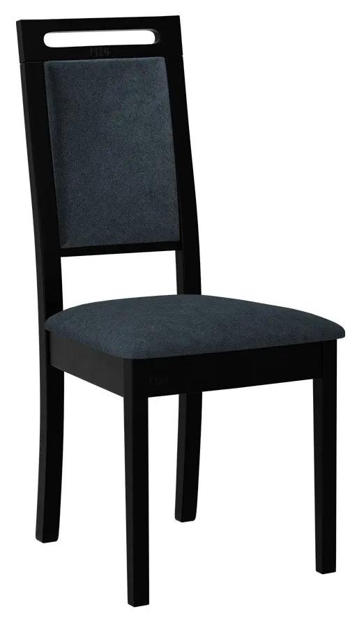 Čalúnená jedálenská stolička Heven XV, Morenie: čierny, Poťahové látky: Hygge D91
