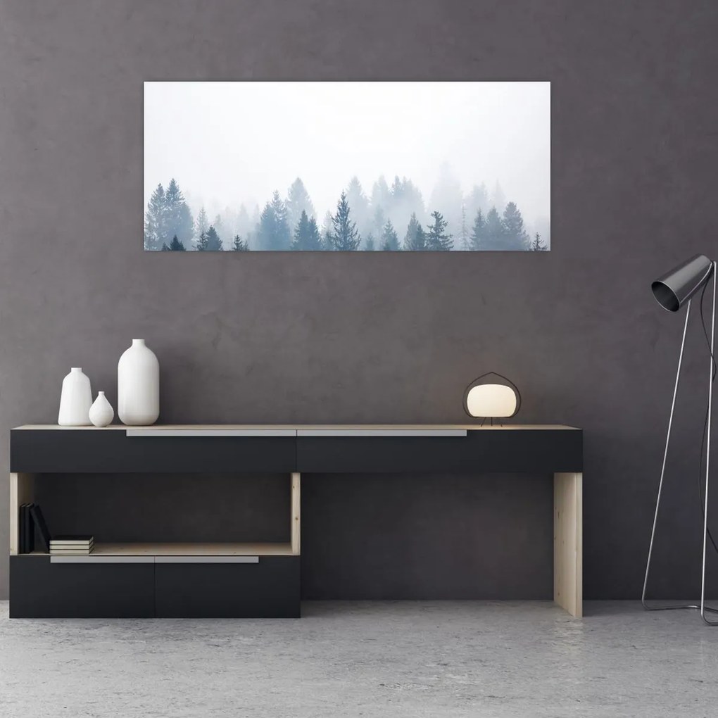 Obraz - Zahmlený les (120x50 cm)